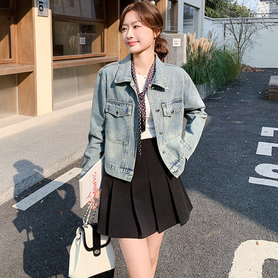 女装/女士精品短外套25-29周岁牛仔布2025年春季其他/other通勤单
