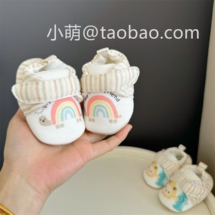 婴儿鞋 软底单鞋 秋季 一岁男宝宝布鞋 12月女婴w幼儿步前鞋 春款