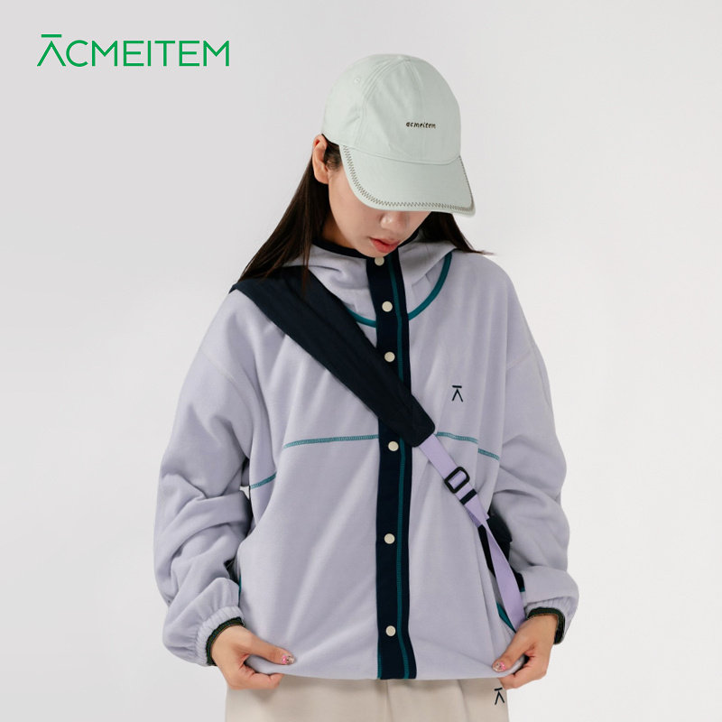 ACMEITEM爱棵米 户外秋冬保暖摇粒绒连帽外套休闲抓绒宽松开衫女,户外/登山/野营/旅行用品,户外休闲衣,淘宝优惠券,粉丝福利购,淘宝优惠卷