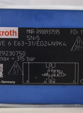 R900937595 Z4WE6E63-31/EG24N9K4 # Rexroth//力士乐