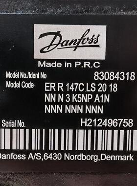 ERR147CLS2018NNN3K5NPA1NNNNNNNNNN # Danfoss//丹佛斯
