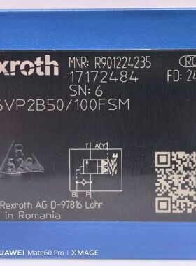 R901235365 4WE6D73-62/OFEG24N9K72L/A12 # Rexroth//力士乐