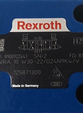 R900922441 4WRA10W30-22/G24N9K4/V # Rexroth//力士乐