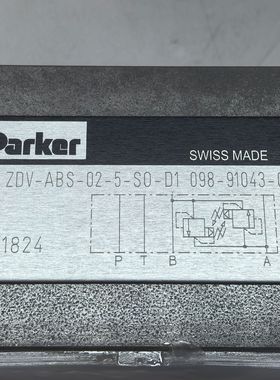 098-91043-0 ZDV-ABS-02-5-S0-D1 # Parker//派克，液压阀