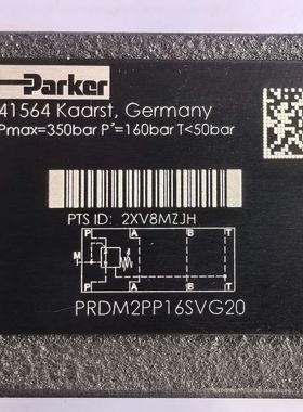 PRDM2PP16SVG20 # Parker//派克，液压阀，比例阀，传感器