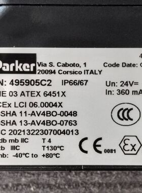 495905C2 # Parker//派克 - 气缸，气动阀，气动元件