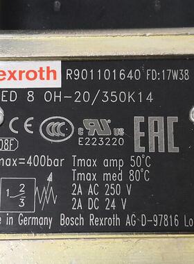 R901101640 HED8OH-20/350K14 # Rexroth//力士乐