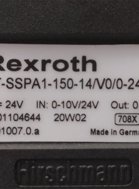 R901104644 VT-SSPA1-150-14/V0/0-24 # Rexroth//力士乐
