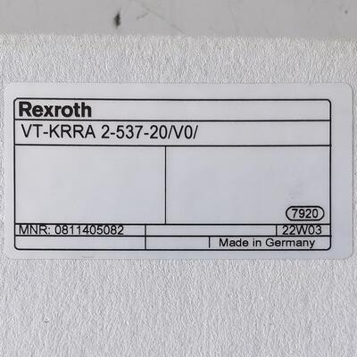 0811405082 VT-KRRA2-537-20/V0/ # Rexroth //力士乐