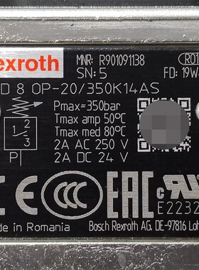 R901091138 HED8OP-20/350K14AS # Rexroth//力士乐