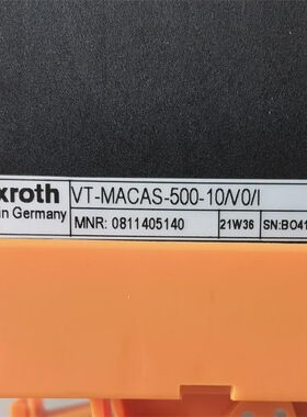 0811405140 VT-MACAS-500-1X/V0/I Rexroth比例阀放大器