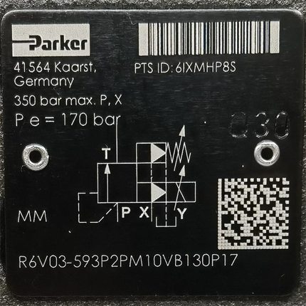 R6V03-593P2PM10VB130P17 # Parker//派克，液压阀，比例阀
