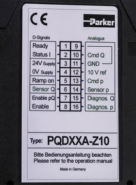 PQDXXA-Z10 # Parker//派克，PVplus液压泵控制模块
