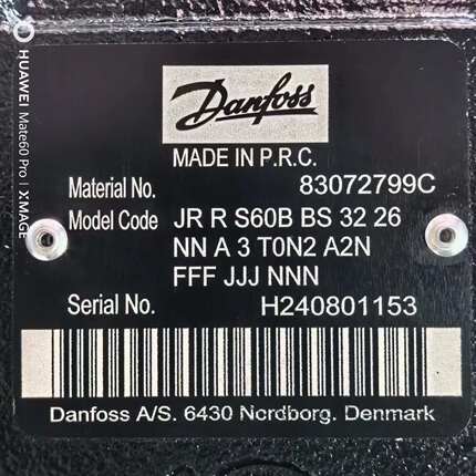 83072799C JRRS60BBS3226NNA3T0N2A2NFFFJJJNNN # Danfo ss液压泵