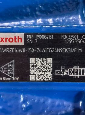 R901052181 4WRZE16W8-150-74/6EG24N9EK31/F1M #Rexrot h比例阀