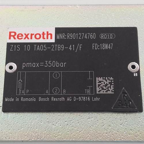 R901274760 Z1S10TA05-2TB9-41/F # Rexroth//力士乐