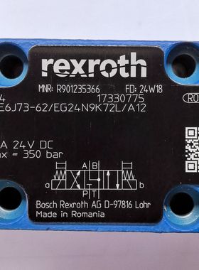 R901235366 4WE6J73-62/EG24N9K72L/A12 # Rexroth液压阀
