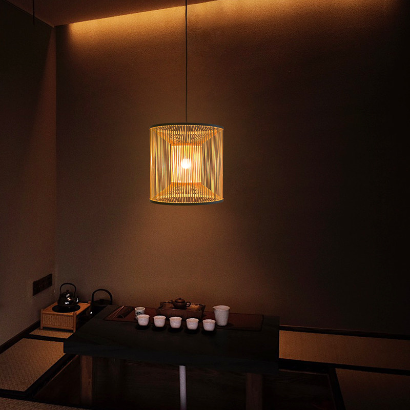 方兮十竹家 日式中式吊灯 榻榻米 茶室禅意民宿 九造竹编藤编灯,家装灯饰光源,LOFT/复式住宅/楼梯吊灯,淘宝优惠券,粉丝福利购,淘宝优惠卷