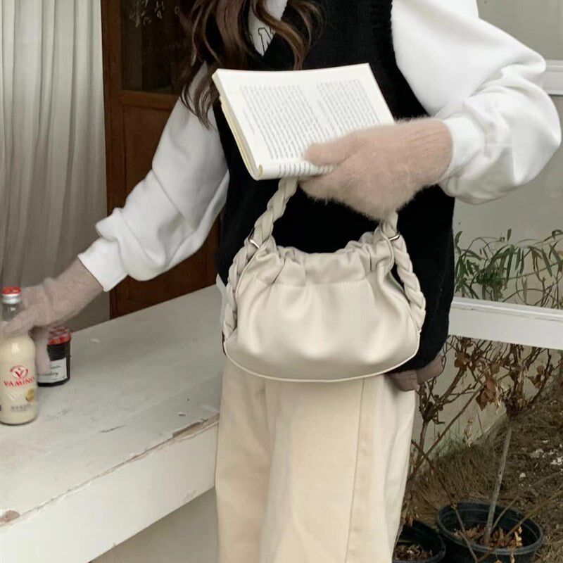 女包2023新款小众设计麻花编织手提包辫子腋下包链条包单肩斜挎包