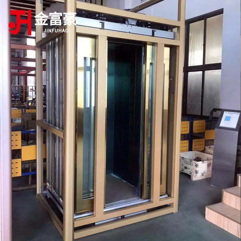 厂家直供两三层家用电梯 别墅专用小型曳引升降平台旧楼改造电梯