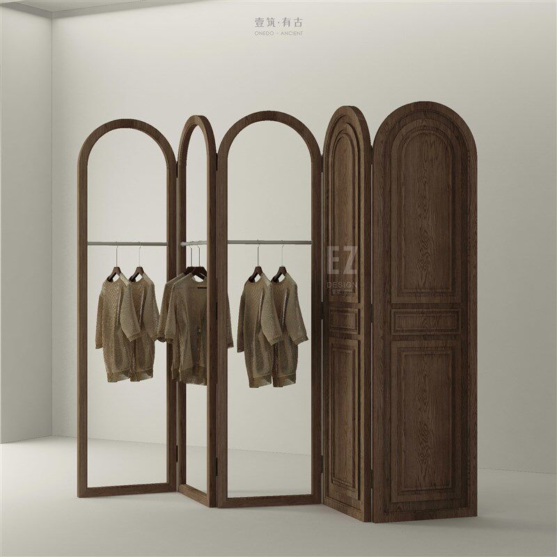 复古屏风玄关门办公高隔断墙仿古典实木折屏移动客厅卧室时尚镂空