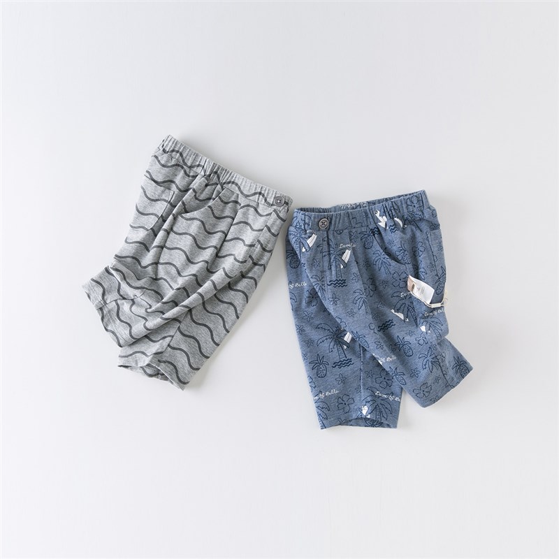 73-130码戴家夏男童七分裤宝宝薄款沙滩裤儿童短款裤子男