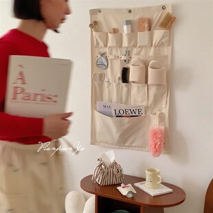 帆布收纳挂袋加厚墙挂式收纳袋门后壁挂储物袋杂物大容量收纳挂兜