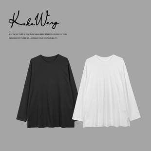圆领T恤 舒适显瘦百搭长袖 N1265L31T45 WANG早春极简风插肩袖 KOKO