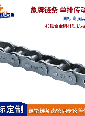 国标工业链条单双排滚子链象牌链条 06B08B10A12A12B16A16B20A20B