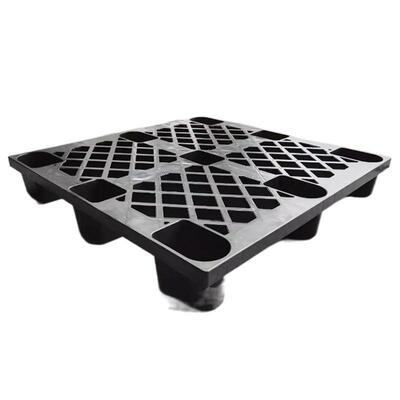 现货黑用色塑胶卡板打 SJL包出货空运盘海运塑料托 货柜物流仓储