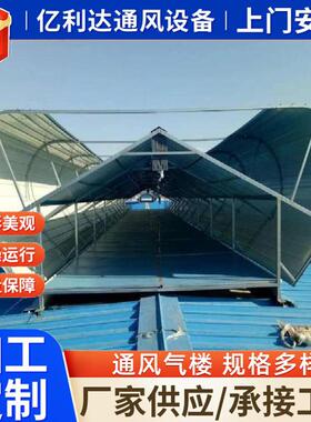 厂家坡通风气楼屋顺顶自然通风风器电动启闭 天窗TC3型通天窗