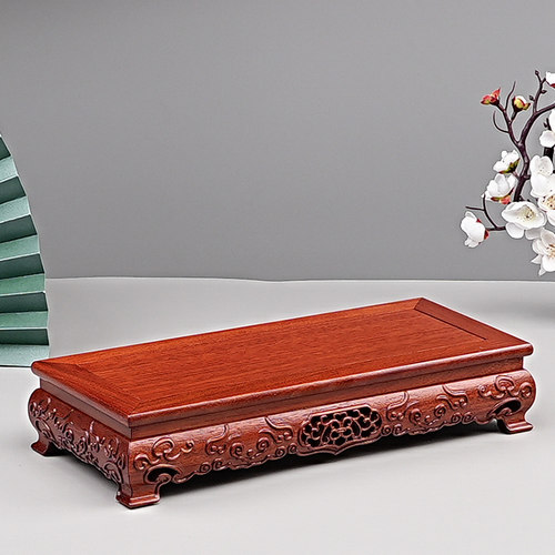 花梨木如意底座工艺品底座托架