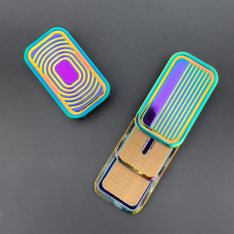 热卖edc解压跑道三层推牌玩具