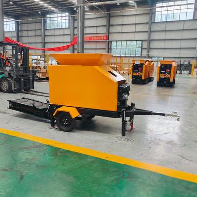 HTJC135牵引式鄂式破碎机四冲程汽油低噪音碎石机建筑工地破碎