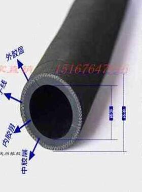 新品新品黑色夹布橡胶管水0软管温高耐黑胶E管耐磨耐压22284管4品