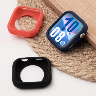 适用于华为fit4保护套智能手表watchfit4pro保护壳软硅胶半包HUAWEI镂空防摔运动透气舒适简约高级专用配件