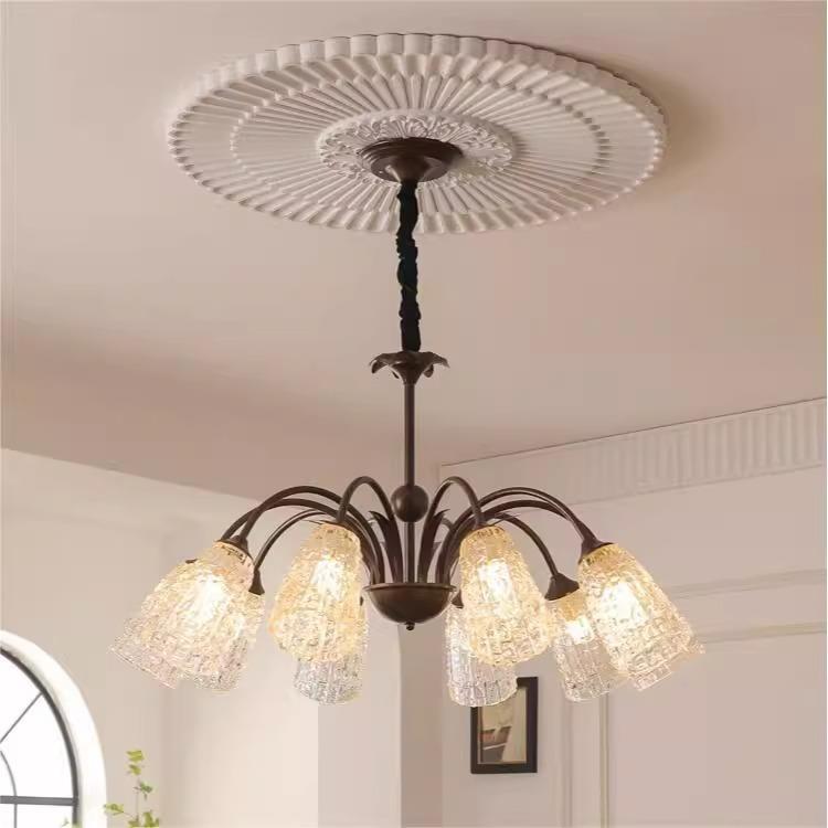 客厅吊灯美式中古风大厅主灯法式浪漫南洋风设计师款餐厅卧室灯具