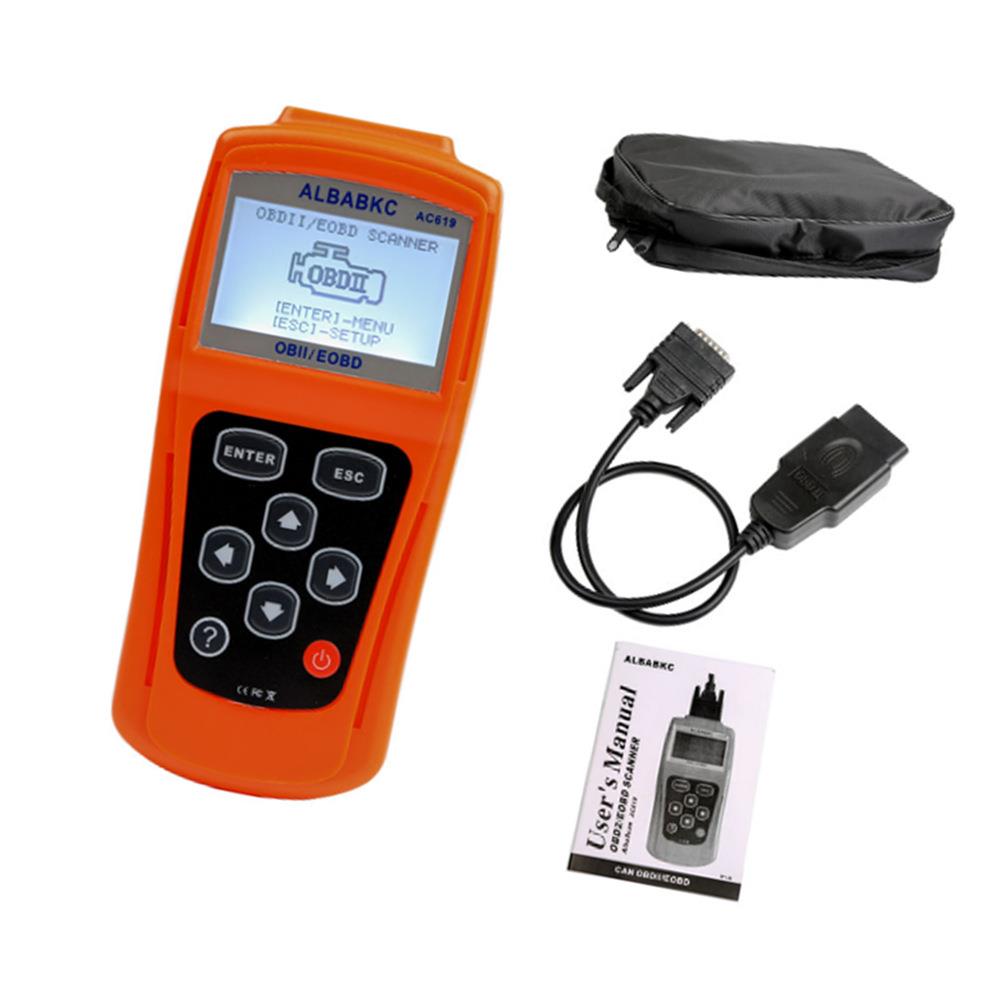 现货汽车AC619 obd SCANNER diagnostic tool汽车诊断仪读码卡