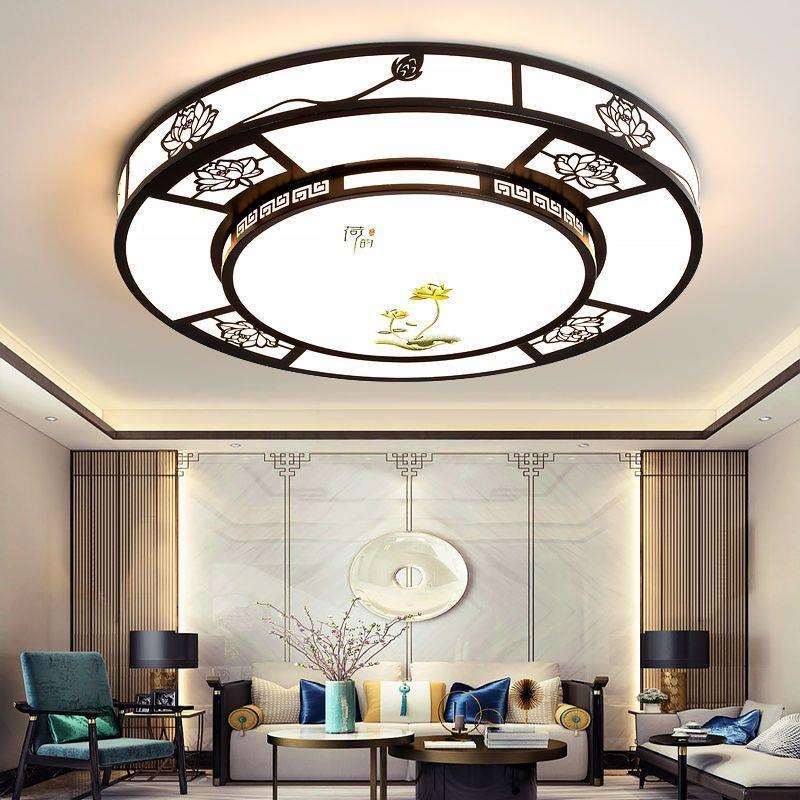 新中式客厅灯大厅2024新款led吸顶灯简约现代大气网红餐厅灯卧室