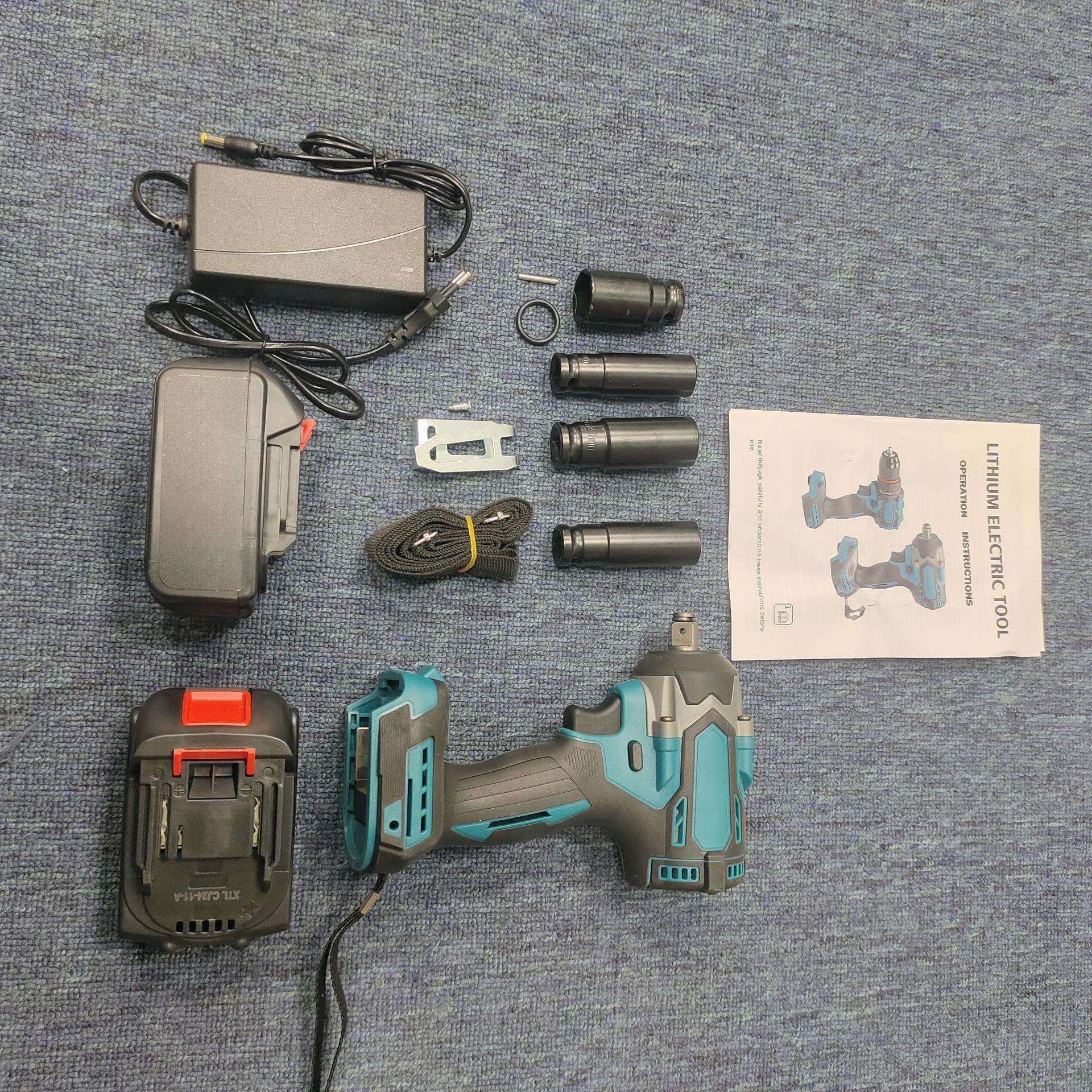 电动扳手无刷冲击大功率配件套装拆卸螺丝工厂直销高扭矩拆卸