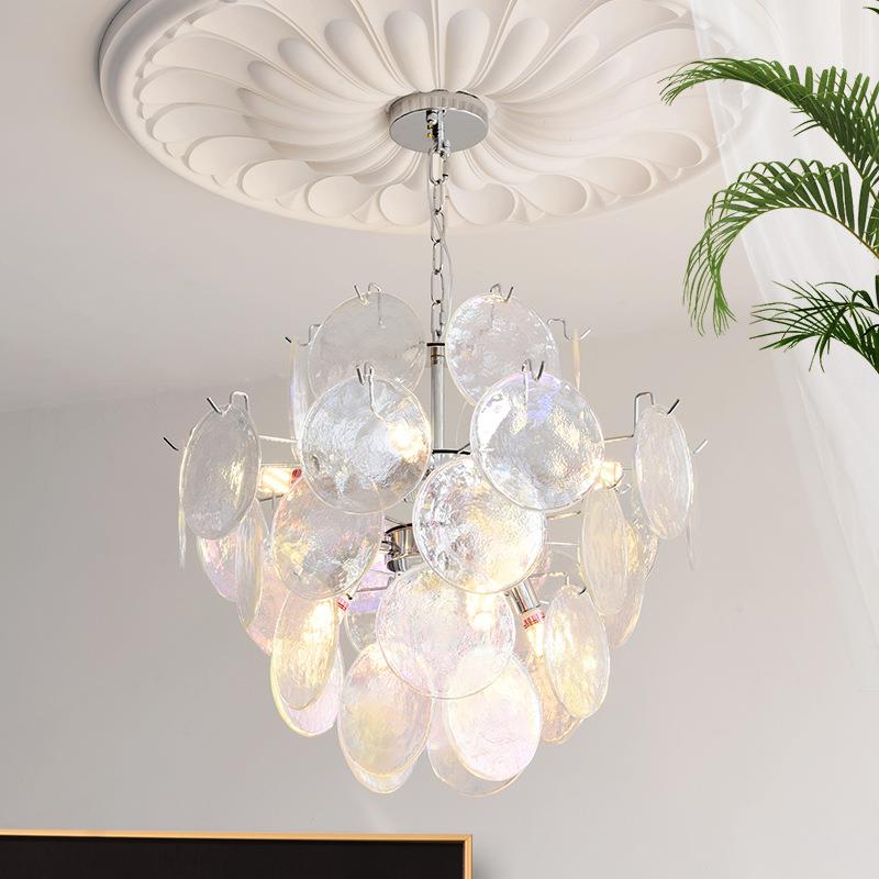 法式客厅吊灯复古感水晶玻璃灯艺术个性大厅主灯卧室书房灯具