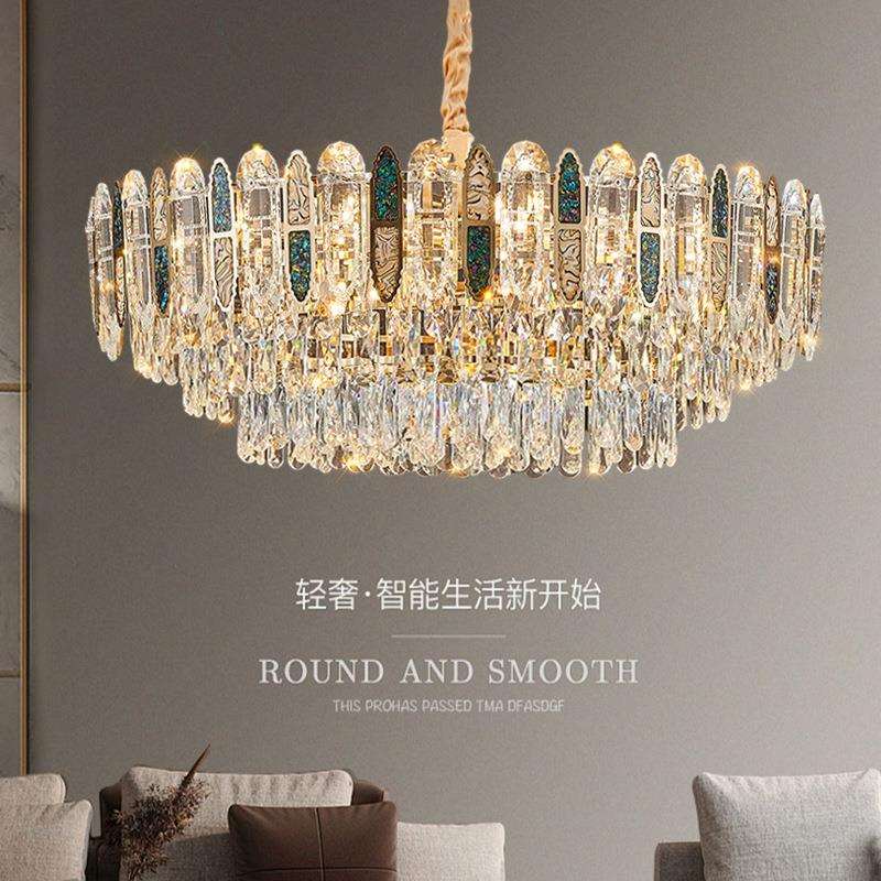 轻奢水晶灯客厅吊灯别墅大厅主灯2025新款高档大气主卧室餐厅灯具
