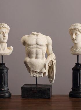 欧式经典人物人像雕塑摆件大卫维纳斯客厅电视柜样板房装饰品摆件