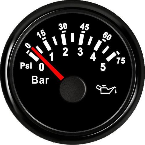 SJ系列 DN52mm 指针式油压表 0-5bar 柴油机船用工程车机械车房车