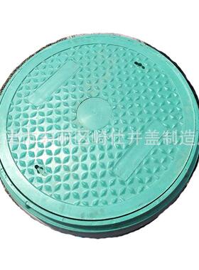 DN600高分子树脂复合井盖天津绿地复合井盖绿色井盖防滑承重升级