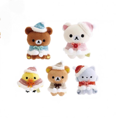 圣诞轻松熊手玉系列毛绒挂件