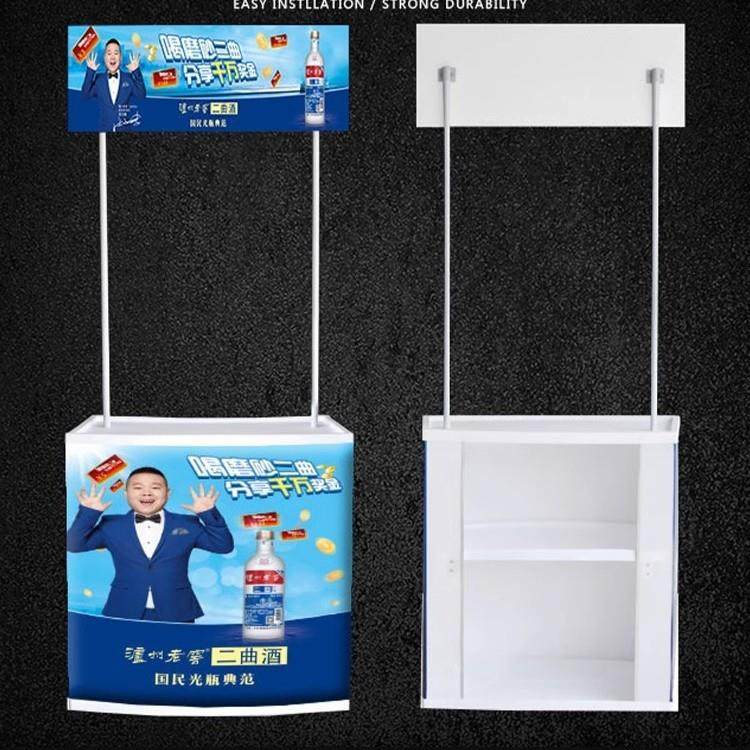 PP促销台展架折叠n塑料货架超市试吃台宣传广告桌促销带棚展台订