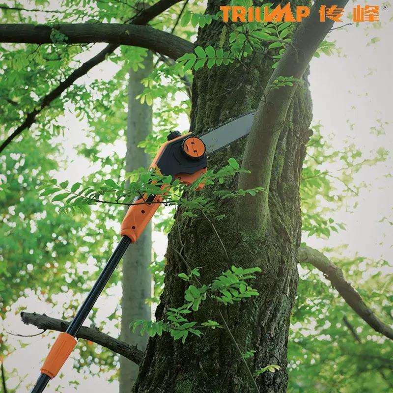 传峰58V充电式高枝锯 电动式电链锯 摘果器锯枝修枝锯锯树