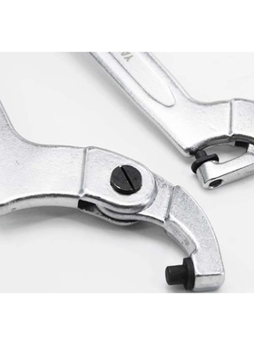 易尔拓原装月牙扳手可调式钩型扳手侧面孔钩扳手勾型扳手YT-49470