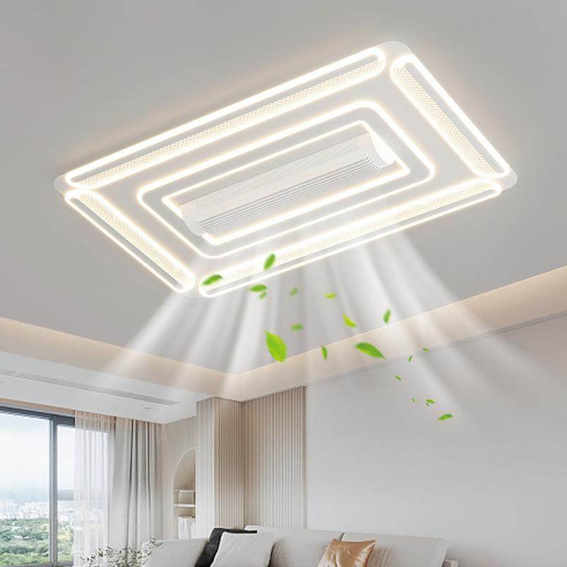 无叶风扇灯客厅吸顶灯2025新款滚筒式全光谱卧室创意智能全屋套餐